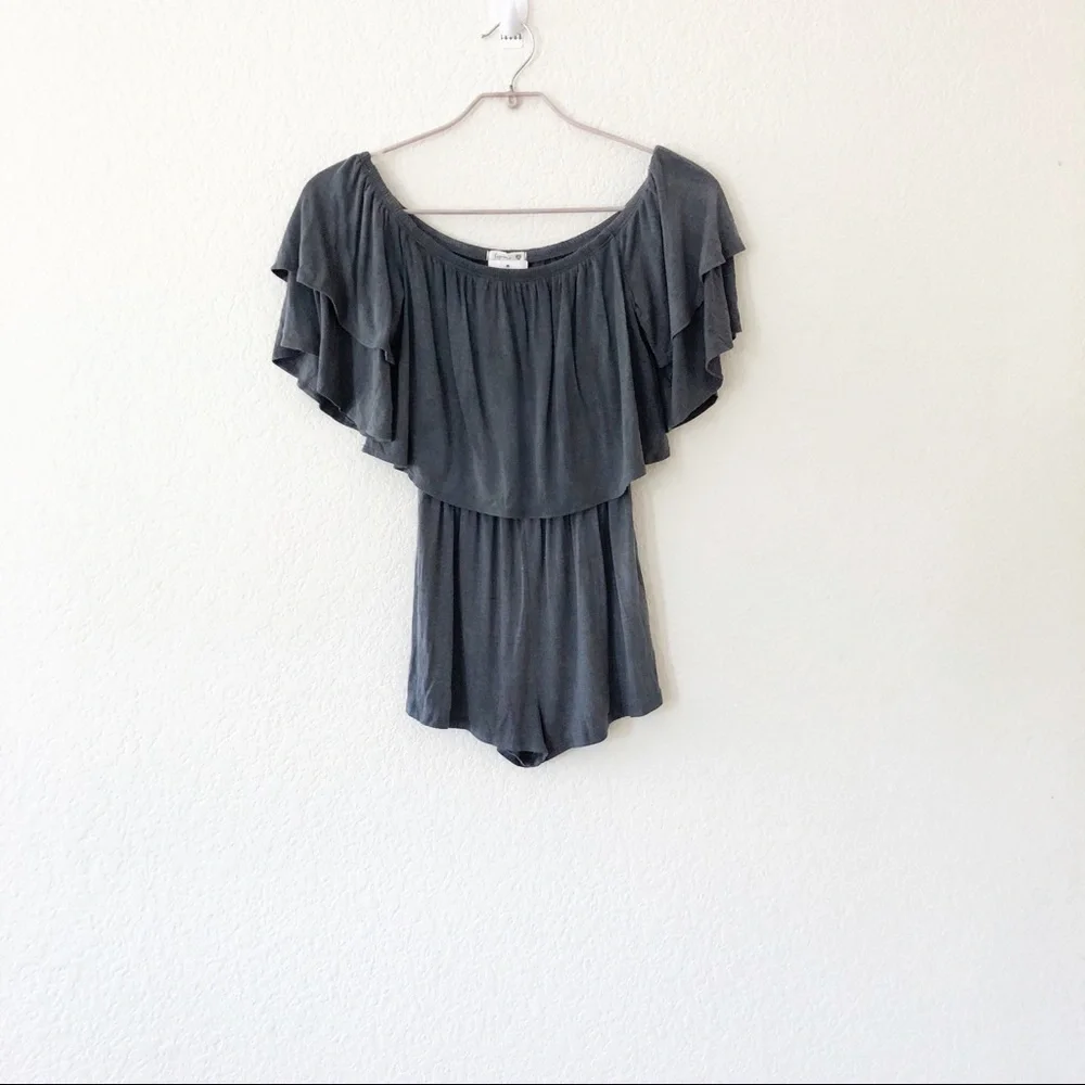 Soprano Off the Shoulder Jersey Romper - Picture 1 of 5
